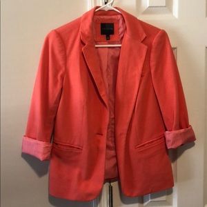 Tangerine 3/4-length sleeve Blazer